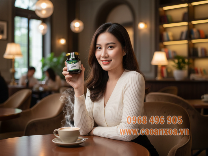 Uống 2 ly  Cao An Xoa An Hòa mỗi ngày, giúp thải độc tố cho Gan